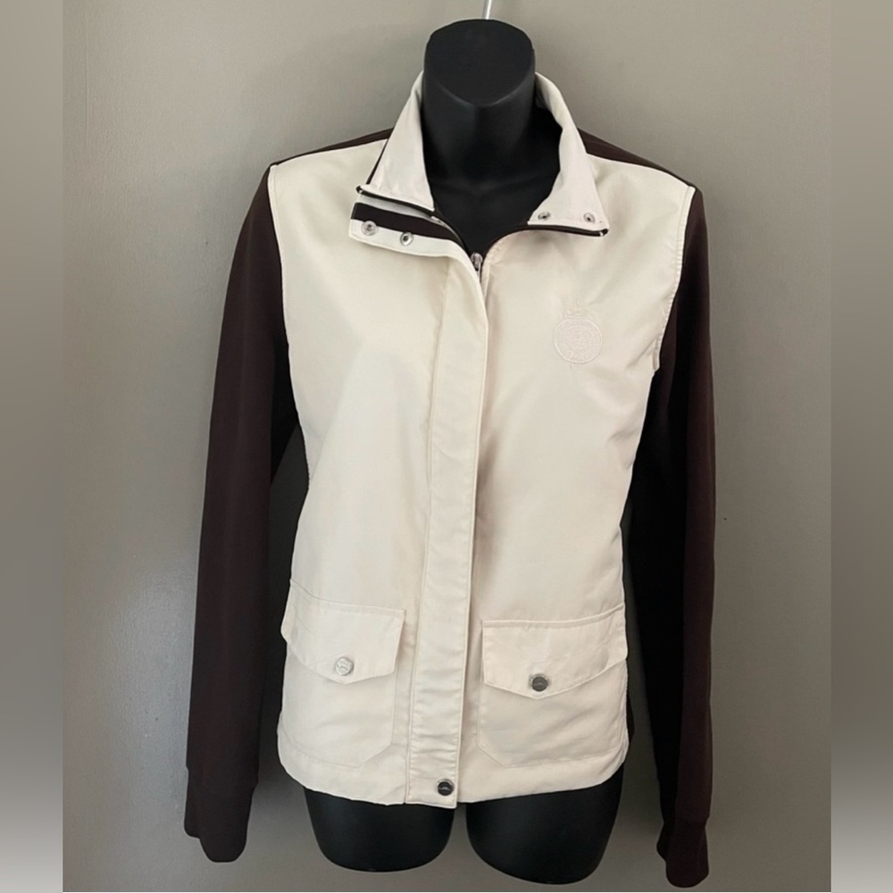 Ralph Lauren Cream and Brown Utility Jacket